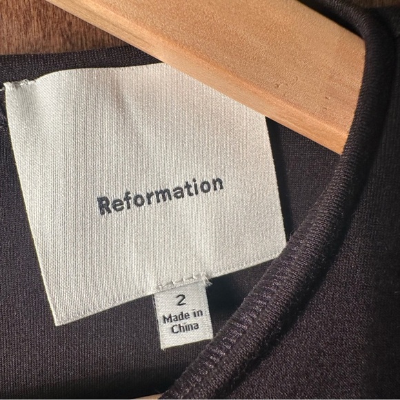 Reformation Classic Black Dress - Picture 4 of 8